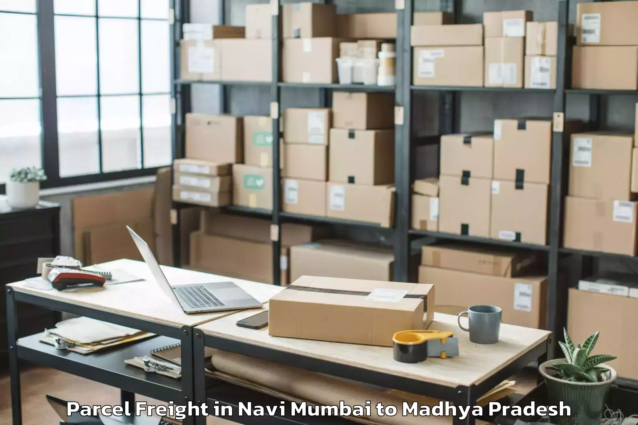 Book Your Navi Mumbai to Manpur Parcel Freight Today